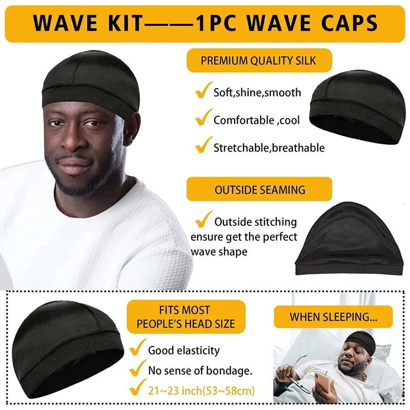 Curly Hair Cream Wave Kit - Oil-Based Pomade for 360 Waves and African Braids - ZOOMNSTORE