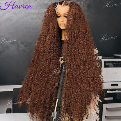 Curly Lace Front Wig - 13x4 Lace Frontal Brazilian Human Hair Wigs, Pre Plucked Hairline - ZOOMNSTORE