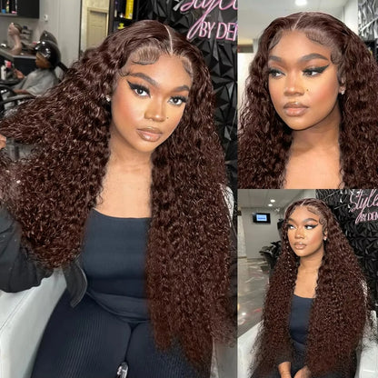 Curly Lace Front Wig - 13x4 Lace Frontal Brazilian Human Hair Wigs, Pre Plucked Hairline - ZOOMNSTORE