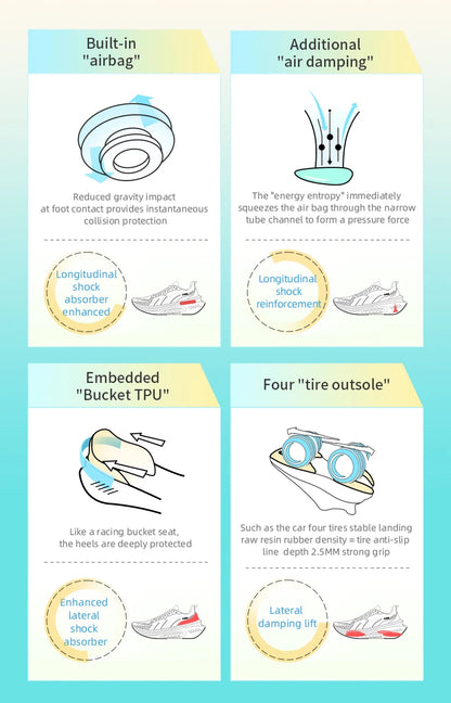 Cushioning Running Shoes - Lightweight Outdoor Athletic Sneakers With Non-Slip Rubber Outsole - ZOOMNSTORE