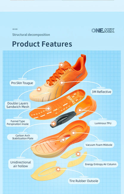 Cushioning Running Shoes – Lightweight Outdoor Non Slip Sneakers for Marathon - ZOOMNSTORE