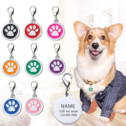 Personalized Dog Collar Tags - Custom Engraved Pet ID for Dogs and Cats - ZOOMNSTORE