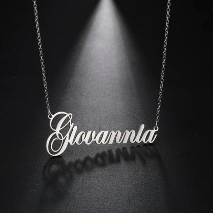 Custom Name Necklace – Personalized Golden Choker Stainless Steel Jewelry Gift - ZOOMNSTORE