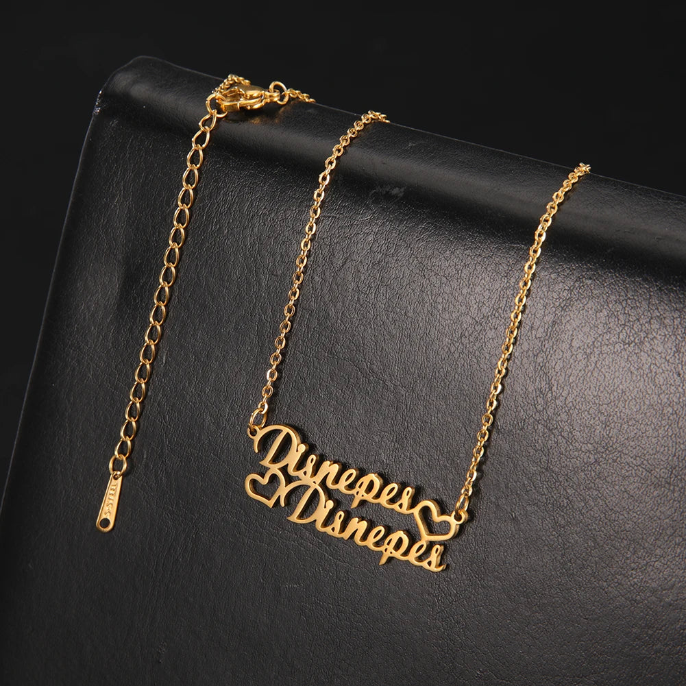 Custom Name Necklace – Personalized Golden Choker Stainless Steel Jewelry Gift - ZOOMNSTORE