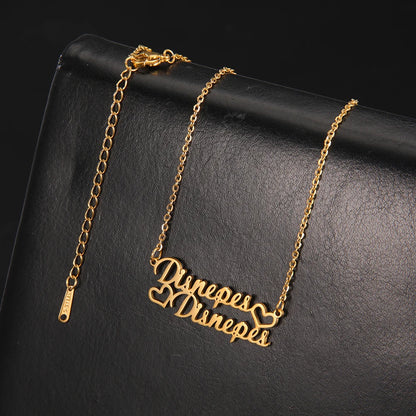 Custom Name Necklace – Personalized Golden Choker Stainless Steel Jewelry Gift - ZOOMNSTORE