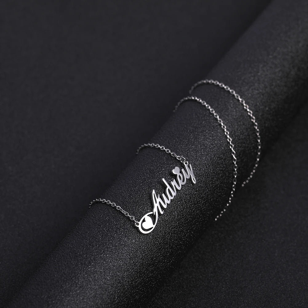 Custom Name Necklace – Personalized Golden Choker Stainless Steel Jewelry Gift - ZOOMNSTORE