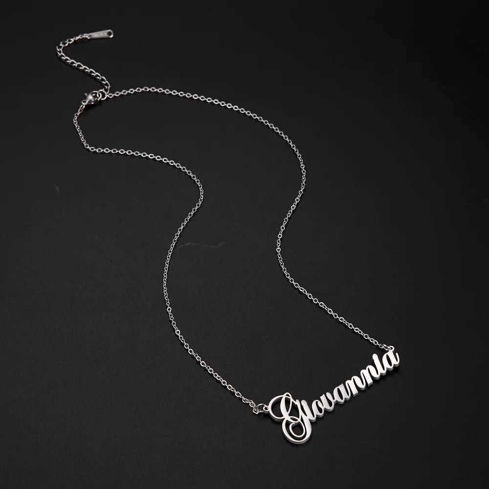 Custom Name Necklace – Personalized Golden Choker Stainless Steel Jewelry Gift - ZOOMNSTORE