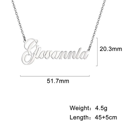Custom Name Necklace – Personalized Golden Choker Stainless Steel Jewelry Gift - ZOOMNSTORE