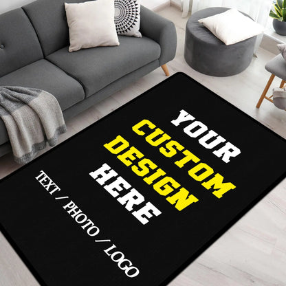 Custom Photo Rug - Personalized Photo Carpet | Soft Flannel, Washable, Anti-Slip Mat - ZOOMNSTORE