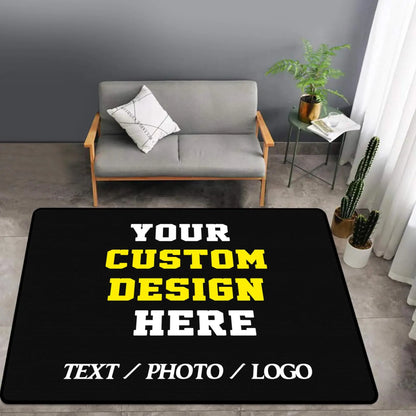 Custom Photo Rug - Personalized Photo Carpet | Soft Flannel, Washable, Anti-Slip Mat - ZOOMNSTORE