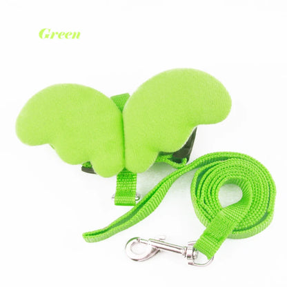 Cute Angel Wing Pet Harness and Leash - Personalized Bunny and Cat Accessories - ZOOMNSTORE