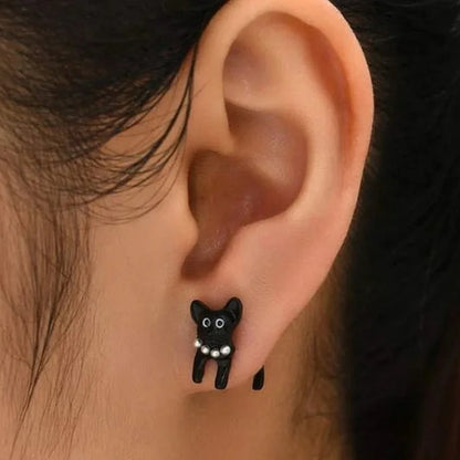Cute Animal Stud Earrings - Cartoon Cat Bear Shark Dinosaur Jewelry for Women - ZOOMNSTORE