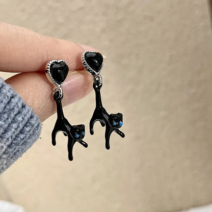 Cute Animal Stud Earrings - Cartoon Cat Bear Shark Dinosaur Jewelry for Women - ZOOMNSTORE