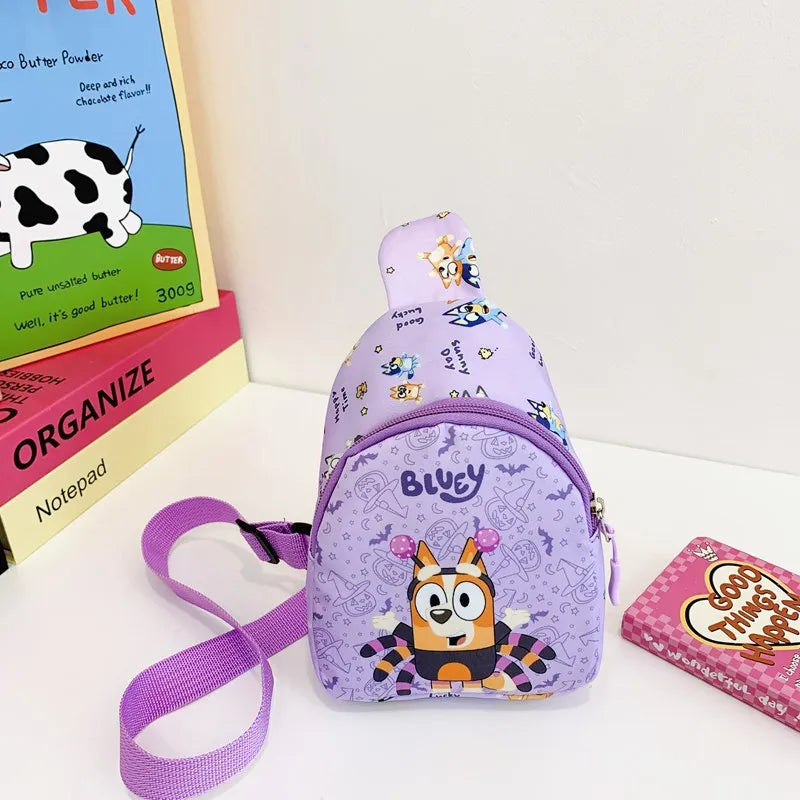 Cute Bluey Family Crossbody Bag - Childrens Chest Bag for Kindergarten Halloween  Christmas Gift - ZOOMNSTORE