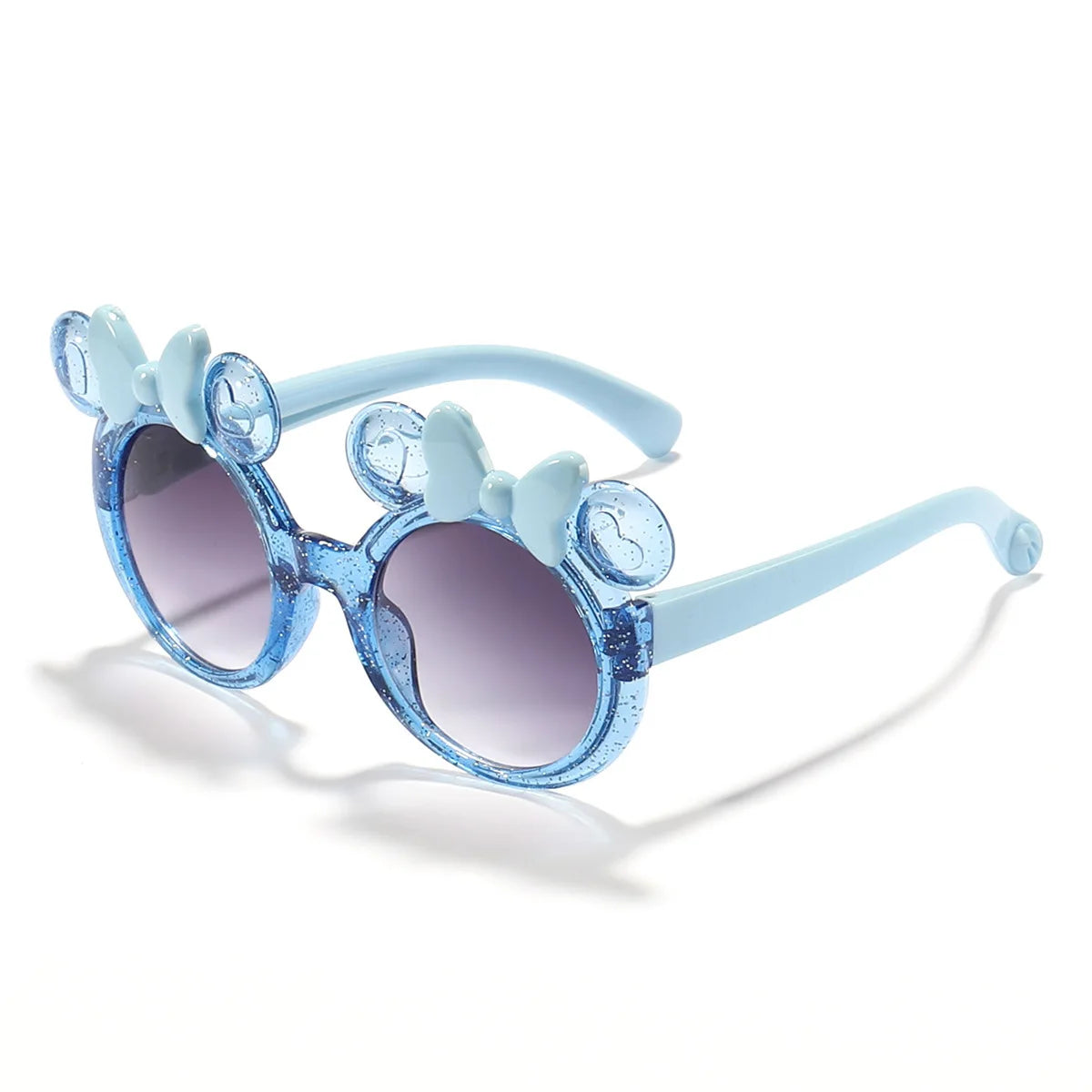 Cute Cartoon Sunglasses for Girls - Trendy Candy Colored Bow Glasses - ZOOMNSTORE