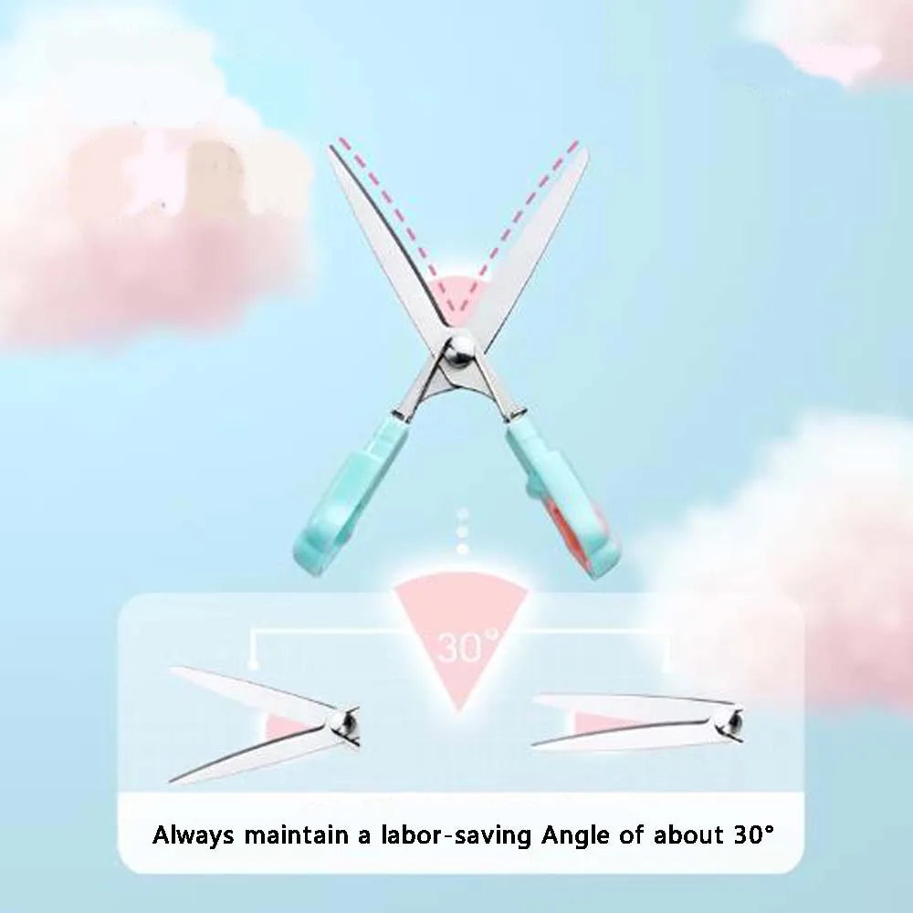 1PC Cute Cat Claw Portable Scissors, Creative Pen Ledger Tools, Gradient Stationery Scissors - ZOOMNSTORE