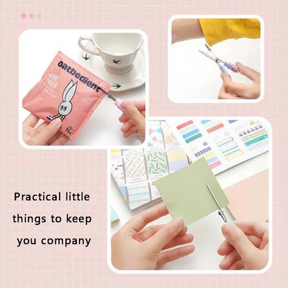 1PC Cute Cat Claw Portable Scissors, Creative Pen Ledger Tools, Gradient Stationery Scissors - ZOOMNSTORE
