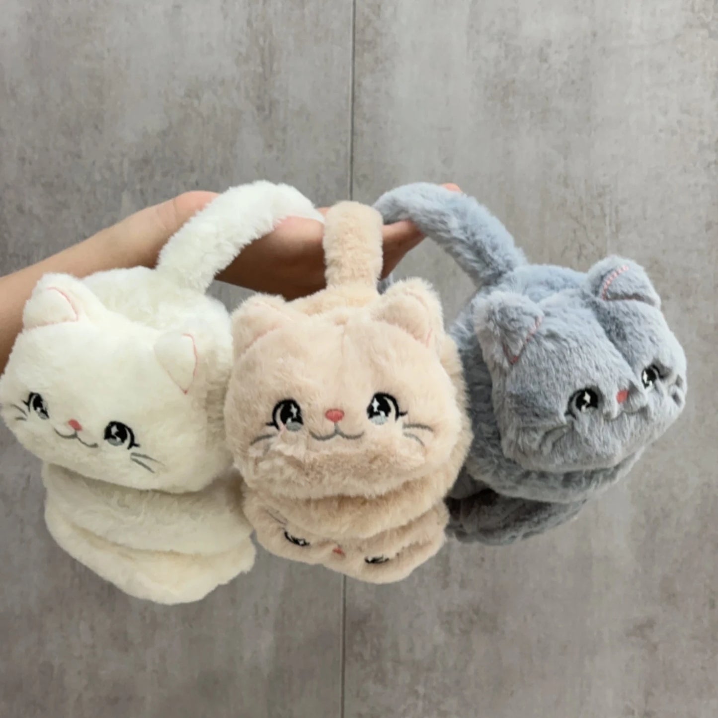 Cute Cat Earmuffs – Plush Winter Ear Muffs for Children | Soft Cozy Ear Protection - ZOOMNSTORE