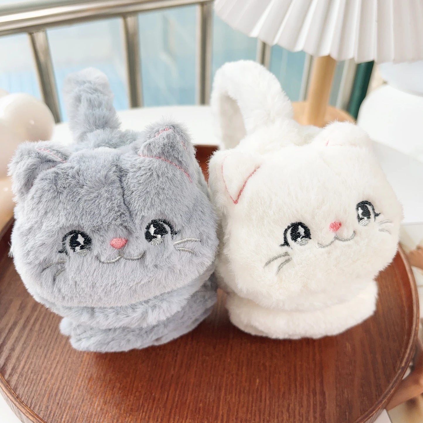 Cute Cat Earmuffs – Plush Winter Ear Muffs for Children | Soft Cozy Ear Protection - ZOOMNSTORE