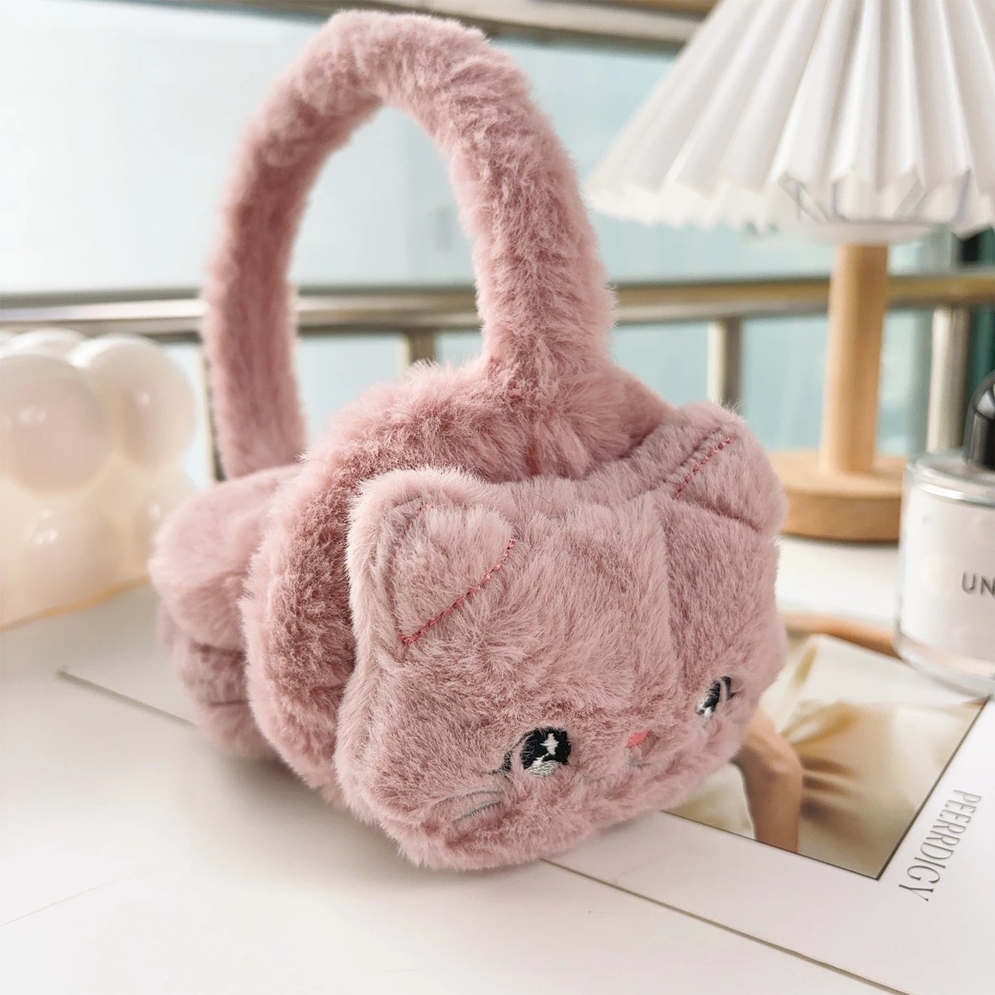 Cute Cat Earmuffs – Plush Winter Ear Muffs for Children | Soft Cozy Ear Protection - ZOOMNSTORE