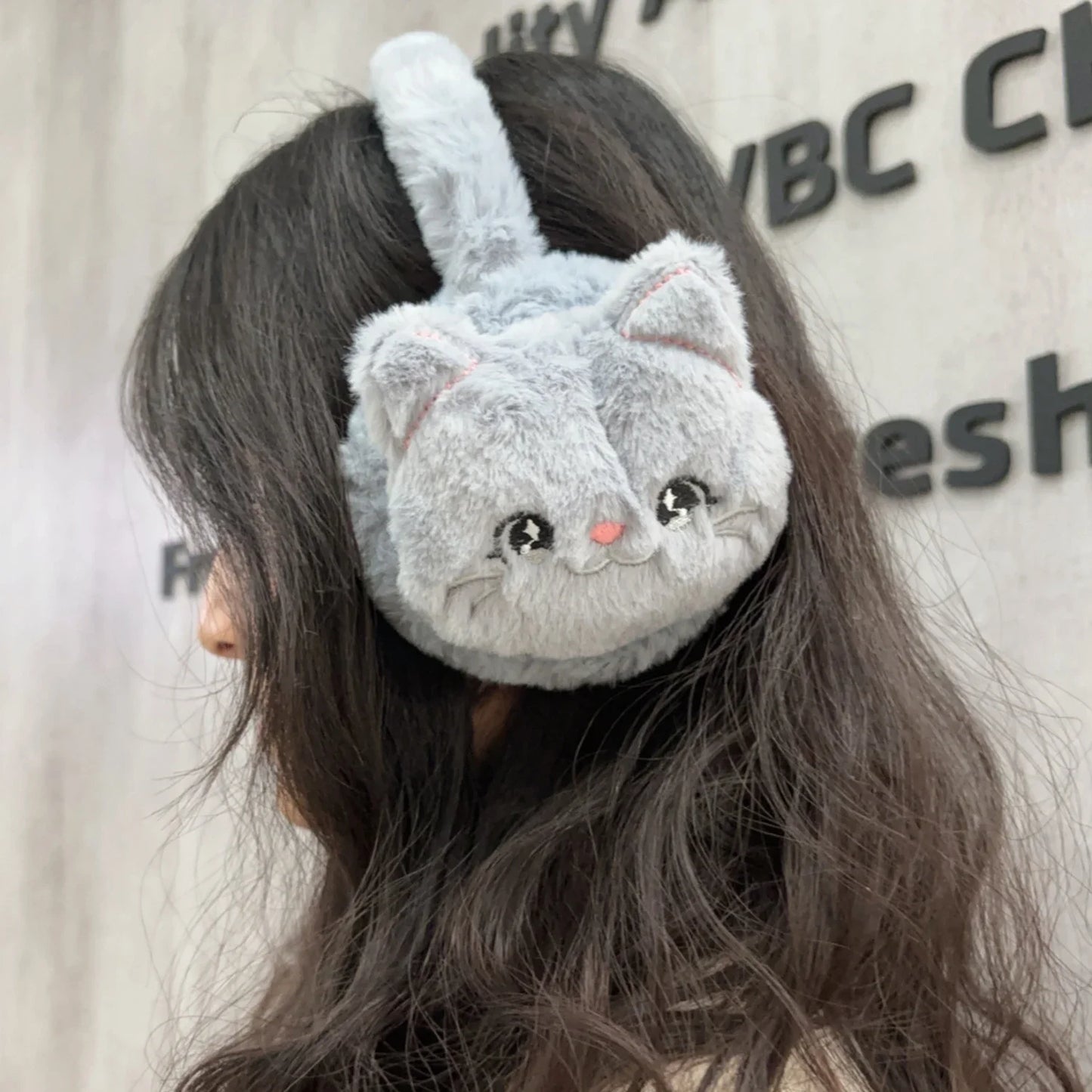 Cute Cat Earmuffs – Plush Winter Ear Muffs for Children | Soft Cozy Ear Protection - ZOOMNSTORE