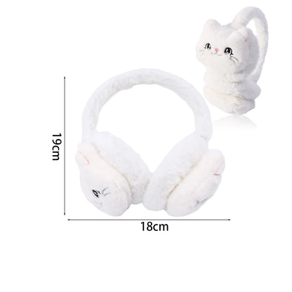 Cute Cat Earmuffs – Plush Winter Ear Muffs for Children | Soft Cozy Ear Protection - ZOOMNSTORE