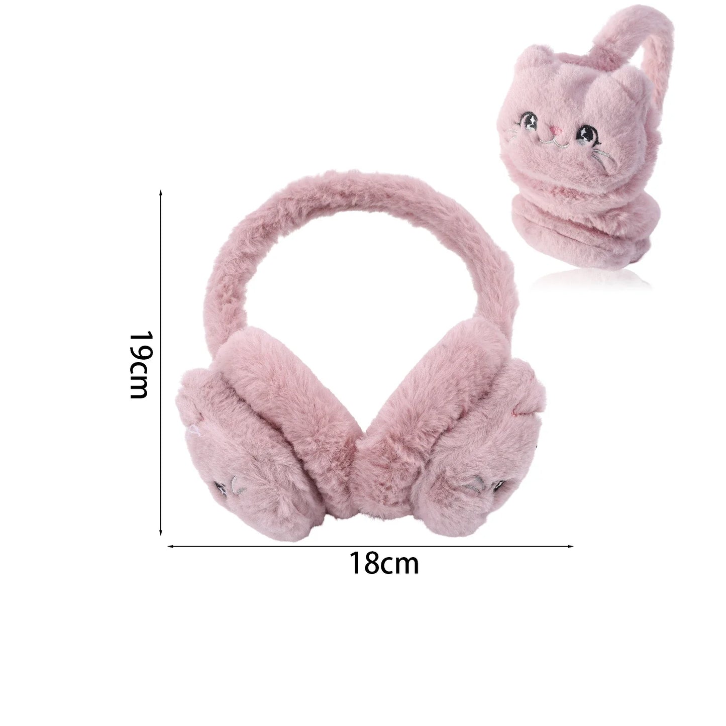 Cute Cat Earmuffs – Plush Winter Ear Muffs for Children | Soft Cozy Ear Protection - ZOOMNSTORE