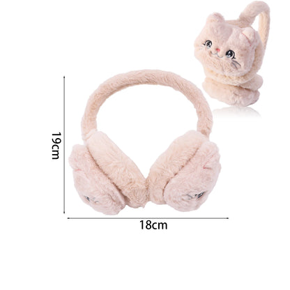Cute Cat Earmuffs – Plush Winter Ear Muffs for Children | Soft Cozy Ear Protection - ZOOMNSTORE