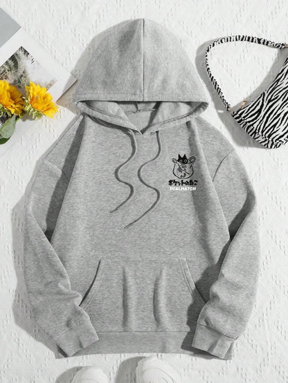 Cute Cat Hoodie - Casual Cartoon Sweatshirt for Women - ZOOMNSTORE