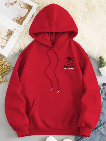 Cute Cat Hoodie - Casual Cartoon Sweatshirt for Women - ZOOMNSTORE