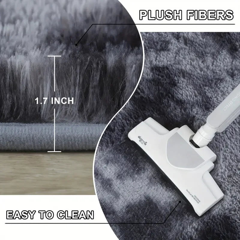 Cute Fluffy Rug - Ultra Grip Backing | Soft Shaggy Carpet for Living Room & Bedroom - ZOOMNSTORE