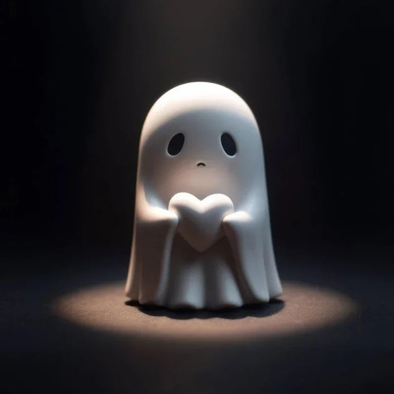 Cute Ghost Statue - Middle Finger Halloween Decor Scary Figurine for Home  Shelf Centerpiece - ZOOMNSTORE