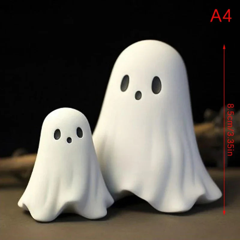 Cute Ghost Statue - Middle Finger Halloween Decor Scary Figurine for Home  Shelf Centerpiece - ZOOMNSTORE