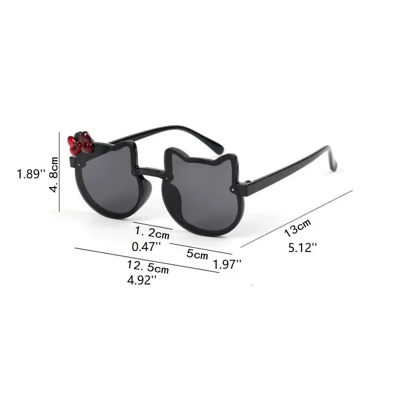Cute Kitty Sunglasses - UV Protection Eyewear for Kids - ZOOMNSTORE