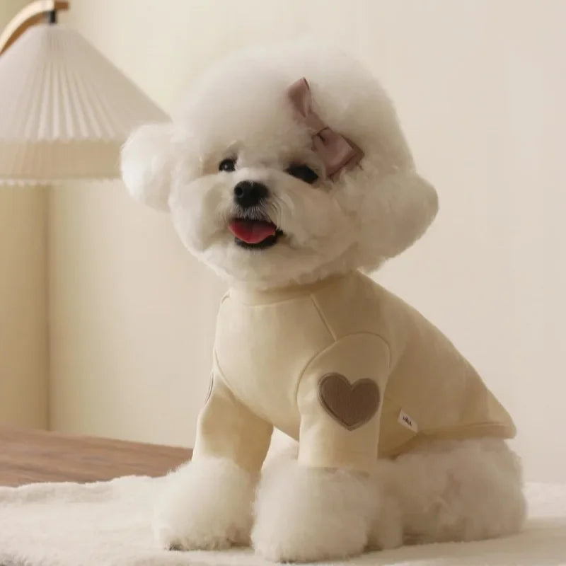 Cute Love Bear Hoodie - Warm Winter Dog  Cat Clothes - ZOOMNSTORE