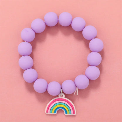 Cute Popcorn Beads Bracelet - Friendship Jewelry for Girls with Star Moon Cloud and Flower Accents - ZOOMNSTORE