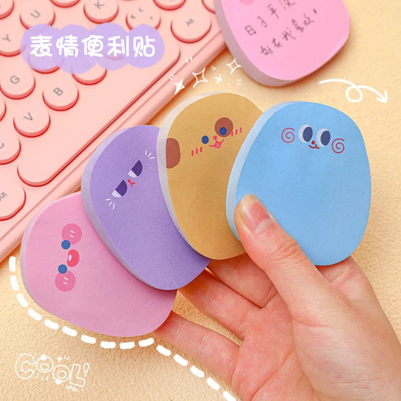 Kawaii Sticky Notes - Cute Cartoon Memo Pads Colorful School Supplies - ZOOMNSTORE