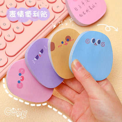 Kawaii Sticky Notes - Cute Cartoon Memo Pads Colorful School Supplies - ZOOMNSTORE