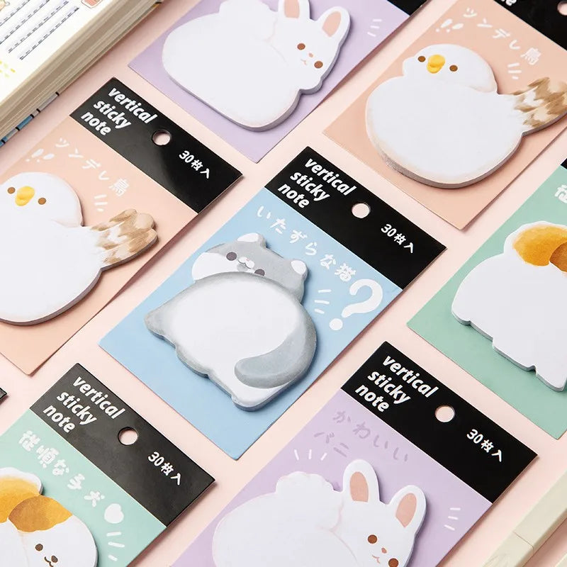 Kawaii Sticky Notes - Cute Cartoon Memo Pads Colorful School Supplies - ZOOMNSTORE