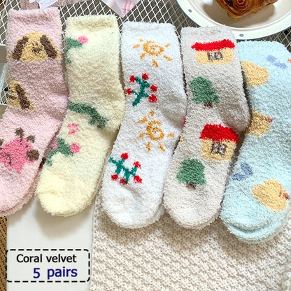 Cute Teddy Bear Short Socks - Casual SpringSummer Boat Socks - ZOOMNSTORE