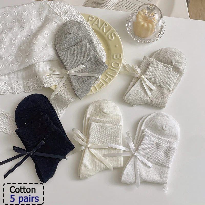 Cute Teddy Bear Short Socks - Casual SpringSummer Boat Socks - ZOOMNSTORE