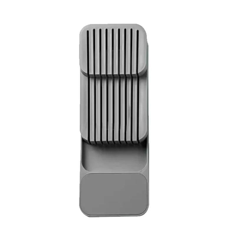 Cutlery Organizer Tray - Kitchen Drawer Storage for Knives Spoons Forks and Spice Bottles - ZOOMNSTORE