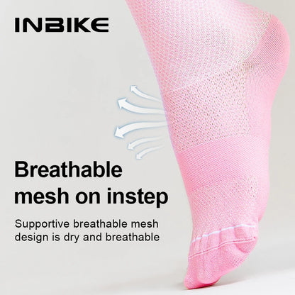 Cycling Compression Socks – Summer Breathable Crew Length Sports Socks for Men - ZOOMNSTORE
