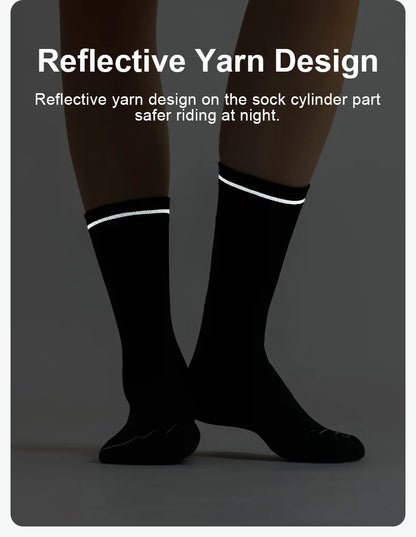 Cycling Compression Socks – Summer Breathable Crew Length Sports Socks for Men - ZOOMNSTORE