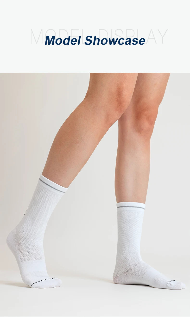 Cycling Compression Socks – Summer Breathable Crew Length Sports Socks for Men - ZOOMNSTORE
