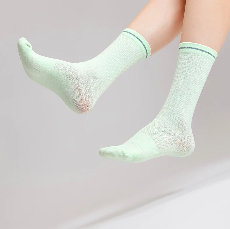 Cycling Compression Socks – Summer Breathable Crew Length Sports Socks for Men - ZOOMNSTORE