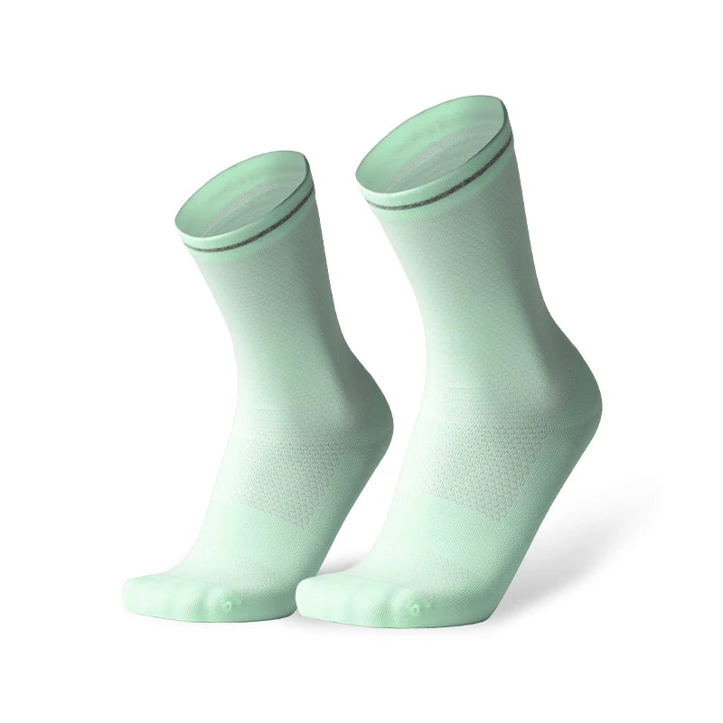 Cycling Compression Socks – Summer Breathable Crew Length Sports Socks for Men - ZOOMNSTORE