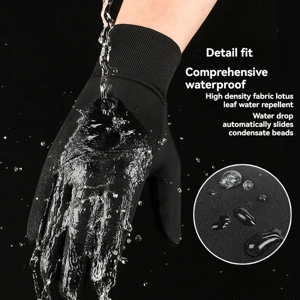 Cycling Gloves Waterproof - Warm Winter Touchscreen Gloves For Men & Women - ZOOMNSTORE