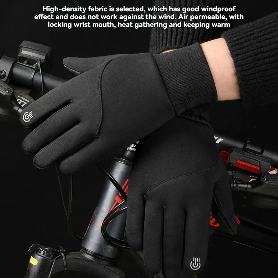 Cycling Gloves Waterproof - Warm Winter Touchscreen Gloves For Men & Women - ZOOMNSTORE