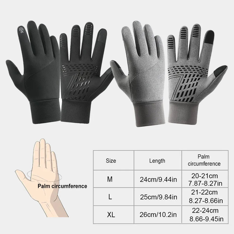 Cycling Gloves Waterproof - Warm Winter Touchscreen Gloves For Men & Women - ZOOMNSTORE